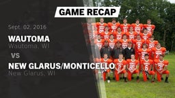 Recap: Wautoma  vs. New Glarus/Monticello  2016