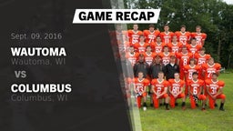 Recap: Wautoma  vs. Columbus  2016