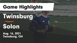 Twinsburg  vs Solon  Game Highlights - Aug. 16, 2021