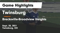 Twinsburg  vs Brecksville-Broadview Heights  Game Highlights - Sept. 28, 2021