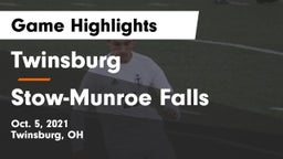 Twinsburg  vs Stow-Munroe Falls  Game Highlights - Oct. 5, 2021
