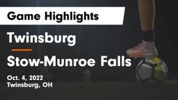 Twinsburg  vs Stow-Munroe Falls  Game Highlights - Oct. 4, 2022