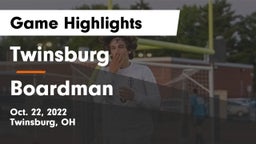 Twinsburg  vs Boardman  Game Highlights - Oct. 22, 2022
