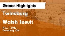 Twinsburg  vs Walsh Jesuit  Game Highlights - Nov. 1, 2022