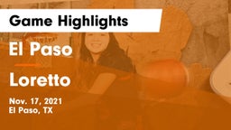 El Paso  vs Loretto Game Highlights - Nov. 17, 2021