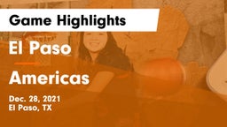 El Paso  vs Americas  Game Highlights - Dec. 28, 2021