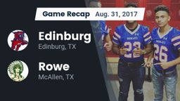 Recap: Edinburg  vs. Rowe  2017
