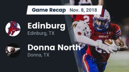 Recap: Edinburg  vs. Donna North  2018