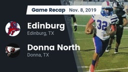 Recap: Edinburg  vs. Donna North  2019