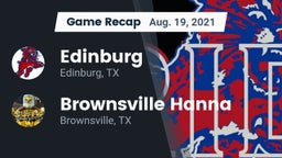 Recap: Edinburg  vs. Brownsville Hanna  2021