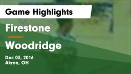 Firestone  vs Woodridge  Game Highlights - Dec 03, 2016