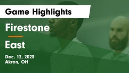 Firestone  vs East  Game Highlights - Dec. 12, 2023