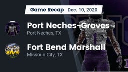 Recap: Port Neches-Groves  vs. Fort Bend Marshall  2020