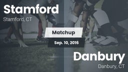 Matchup: Stamford  vs. Danbury  2016