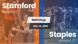 Matchup: Stamford  vs. Staples  2016