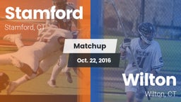 Matchup: Stamford  vs. Wilton  2016