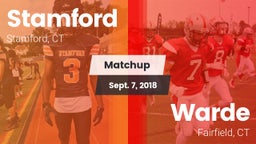 Matchup: Stamford  vs. Warde  2018
