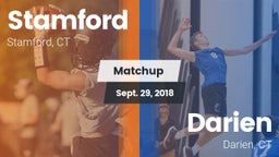 Matchup: Stamford  vs. Darien  2018