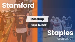 Matchup: Stamford  vs. Staples  2019