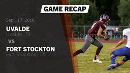 Recap: Uvalde  vs. Fort Stockton  2016
