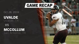 Recap: Uvalde  vs. McCollum  2016