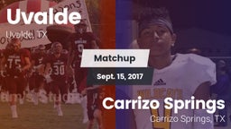 Matchup: Uvalde  vs. Carrizo Springs  2017