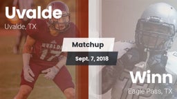 Matchup: Uvalde  vs. Winn  2018