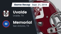 Recap: Uvalde  vs. Memorial  2018