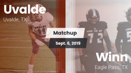 Matchup: Uvalde  vs. Winn  2019