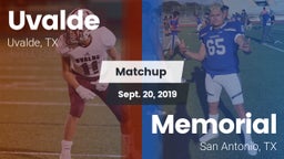 Matchup: Uvalde  vs. Memorial  2019