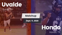 Matchup: Uvalde  vs. Hondo  2020