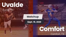 Matchup: Uvalde  vs. Comfort  2020