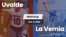 Matchup: Uvalde  vs. La Vernia  2020
