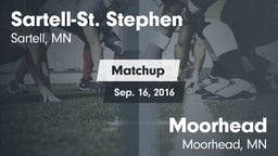 Matchup: Sartell-St. Stephen vs. Moorhead  2016