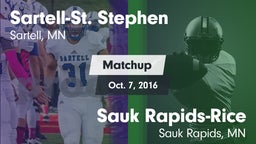 Matchup: Sartell-St. Stephen vs. Sauk Rapids-Rice  2016