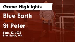 Blue Earth  vs St Peter Game Highlights - Sept. 22, 2022