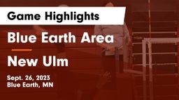 Blue Earth Area  vs New Ulm  Game Highlights - Sept. 26, 2023