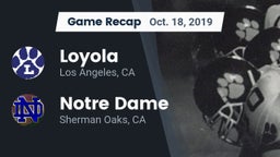 Recap: Loyola  vs. Notre Dame  2019