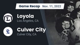 Recap: Loyola  vs. Culver City  2022