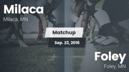 Matchup: Milaca  vs. Foley  2016