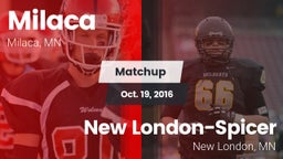 Matchup: Milaca  vs. New London-Spicer  2016