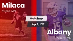 Matchup: Milaca  vs. Albany  2017