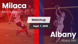 Matchup: Milaca  vs. Albany  2018