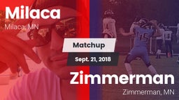 Matchup: Milaca  vs. Zimmerman  2018