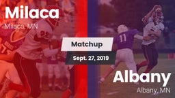 Matchup: Milaca  vs. Albany  2019