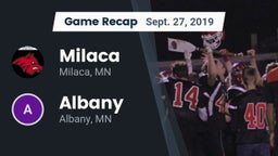 Recap: Milaca  vs. Albany  2019