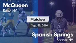 Matchup: McQueen  vs. Spanish Springs  2016