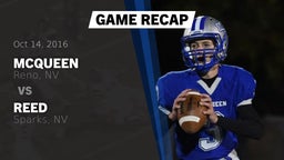 Recap: McQueen  vs. Reed  2016