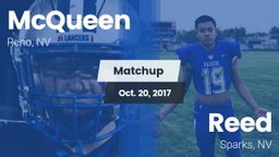 Matchup: McQueen  vs. Reed  2017