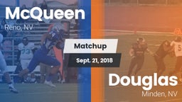 Matchup: McQueen  vs. Douglas  2018